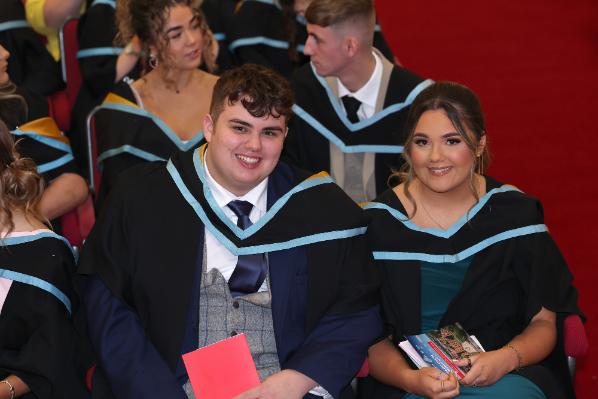 Graduates waiting for the ceremony to begin